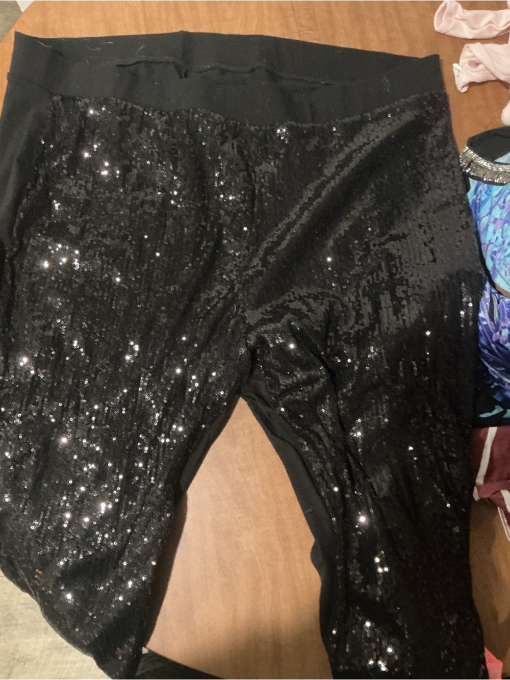 torrid Black Sequin Leggings